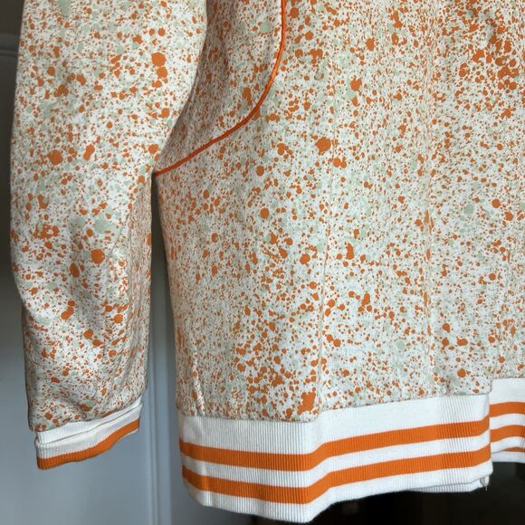 Puma x Daily Paper Cricket Jacket Long Sleeve L White Orange Green Logo Pattern - Picture 7 of 15